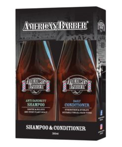 American Barber Anti Dandruff Shampoo & Conditioner 300ml Duo