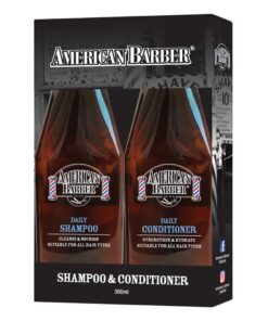 American Barber Daily Shampoo & Conditioner 300ml Duo