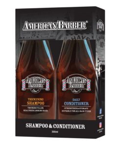 American Barber Thickening Shampoo & Conditioner 300ml Duo