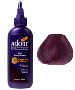 Adore Plus Semi Permanent Color Plum Brown #344