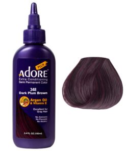 Adore Plus Semi Permanent Color Dark Plum Brown #348