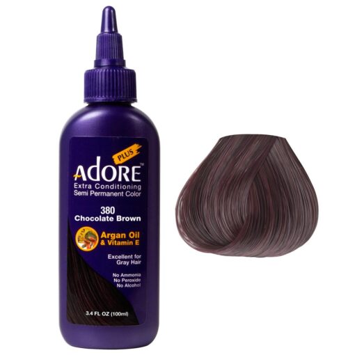 Adore Plus Semi Permanent Color Chocolate Brown #380