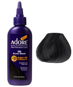 Adore Plus Semi Permanent Color Brown Black #390
