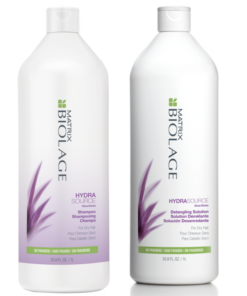 Matrix Biolage Hydrasource Shampoo And Detangling Solution 1l Duo Pack