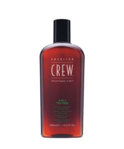 American Crew 3 in 1 Tea Tree - Shampoo, Conditioner & Body Wash 450ml