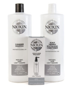 Nioxin System 1 Cleanser Shampoo And Scalp Revitaliser Conditioner 1000ml Plus Treatment