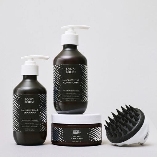 BondiBoost Dandruff Kit - Shampoo, Conditioner, Scrub & Brush