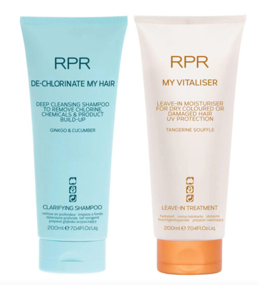 RPR De-Chlorianate My Hair Clarifying Shampoo & My Vitaliser Swimmers Duo Bundle 200ml