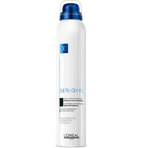L'Oréal Professionnel Serioxyl Volumising Coloured Spray Black Thinning Hair 200ml
